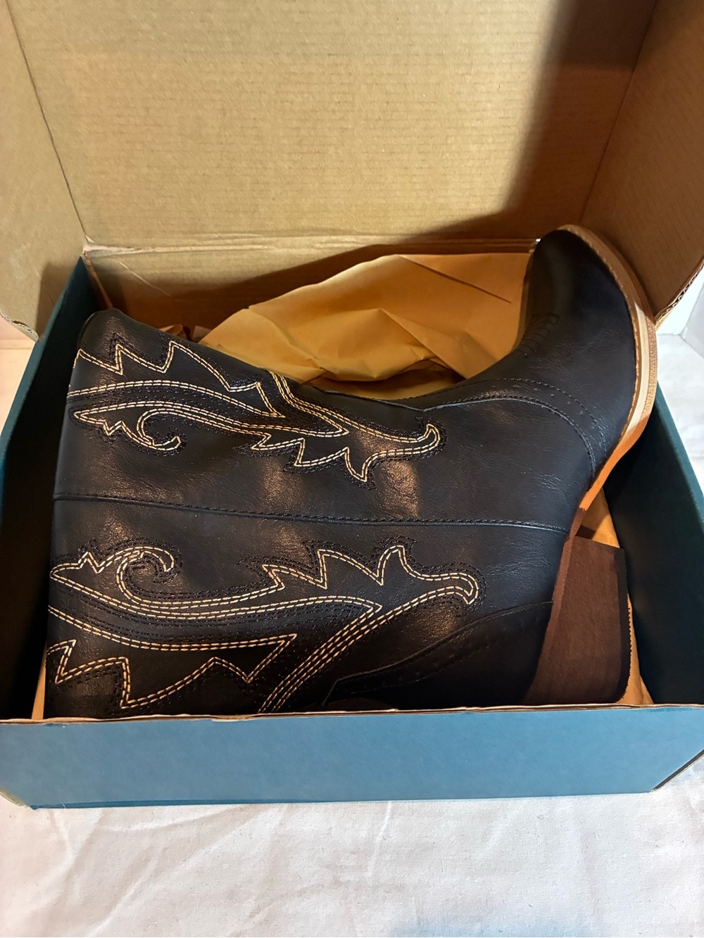 Rollda Mattie Black Western Cowboy Boots Women’s Size 7 NWT - Picture 11 of 14